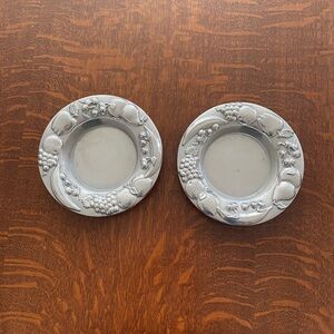 Wilton Armetale Fruit Garden Wine Bottle Coasters